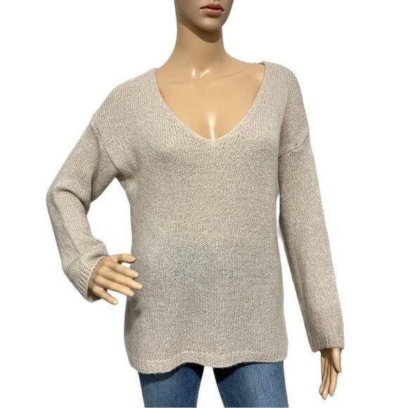 Studio Birkin Knit Lightweight Casual V-Neck Sweater Size S - Picture 1 of 7